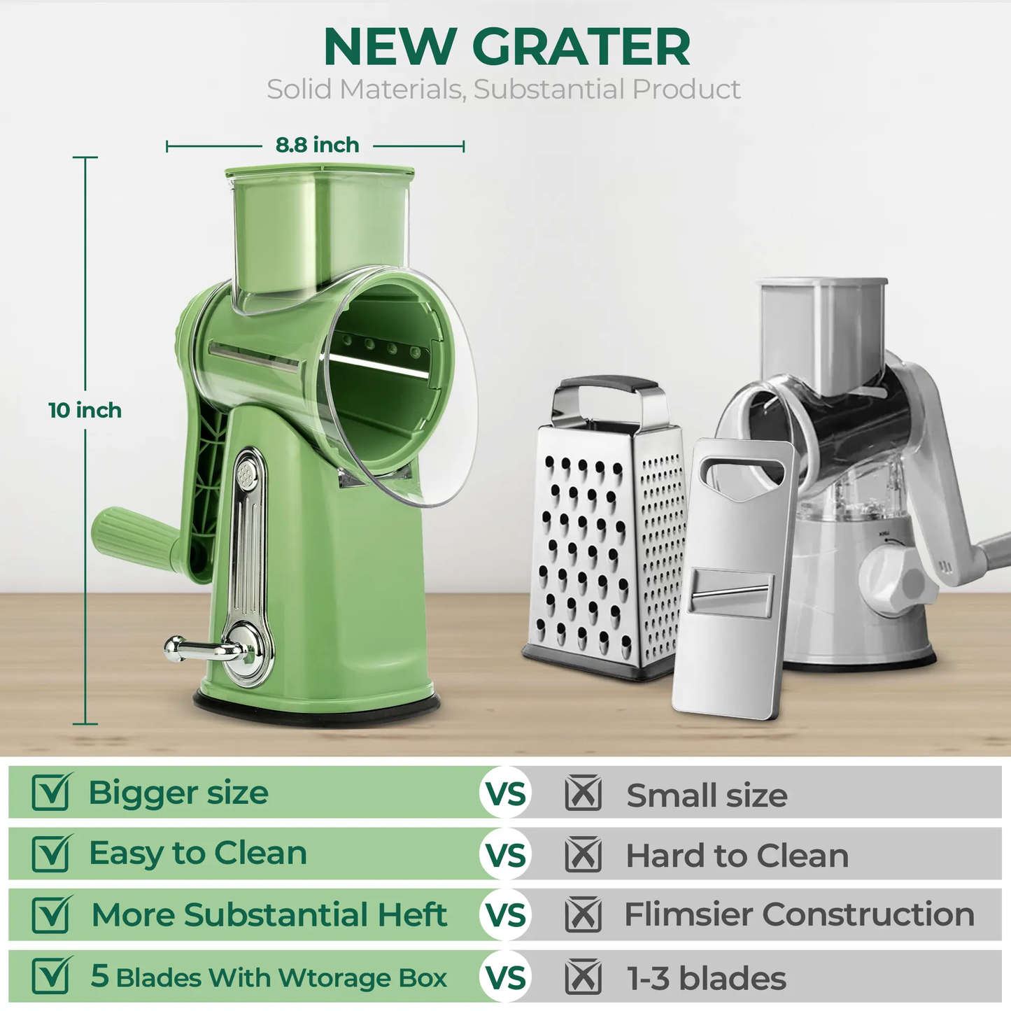 Hand Crank Manual Cheese Shredder
