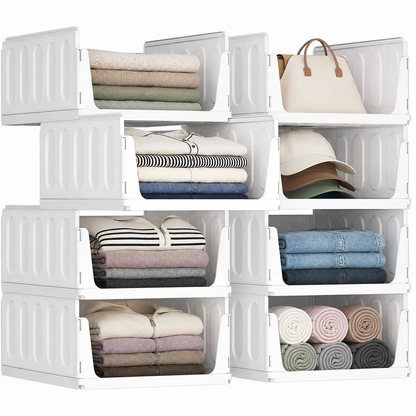Stackable Closet Organizers & Storage Bins for Clothes