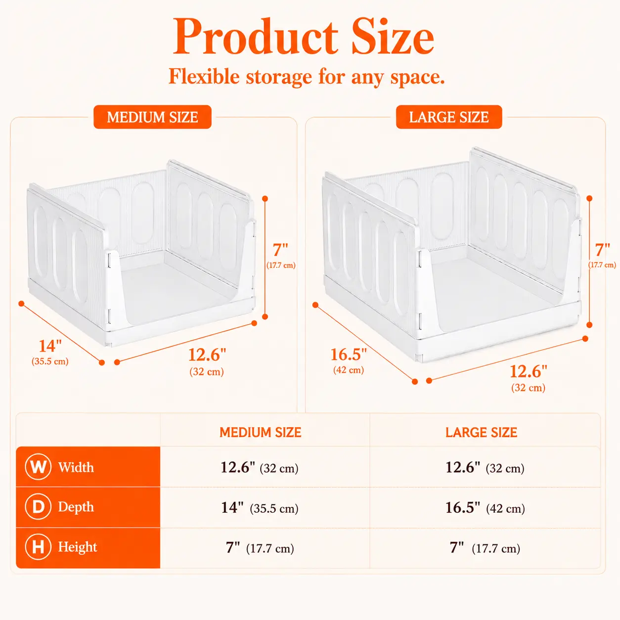 Stackable Closet Organizers & Storage Bins for Clothes