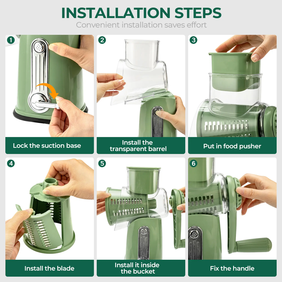 Hand Crank Manual Cheese Shredder